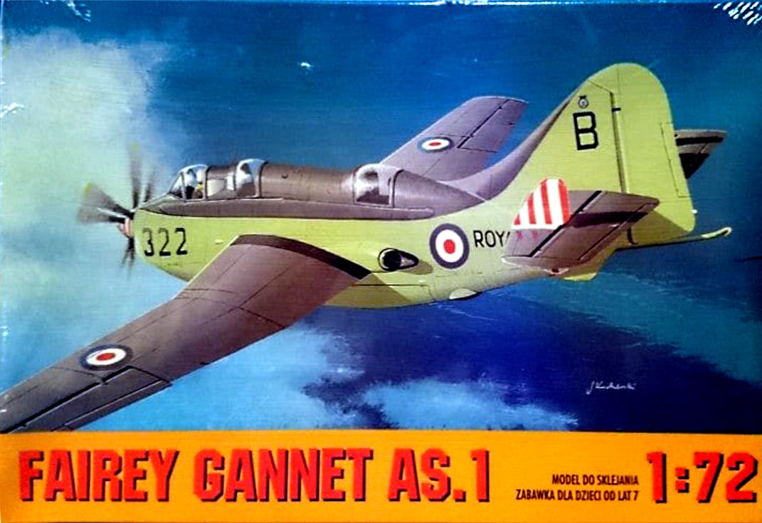  Верх коробки Ark Models 72024 Antisubmarine Aircraft Fairey Gannet Mk.1